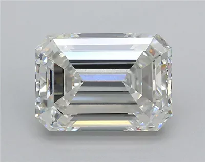 5.02ct G VVS2 Rare Carat Ideal Cut Emerald Lab Grown Diamond