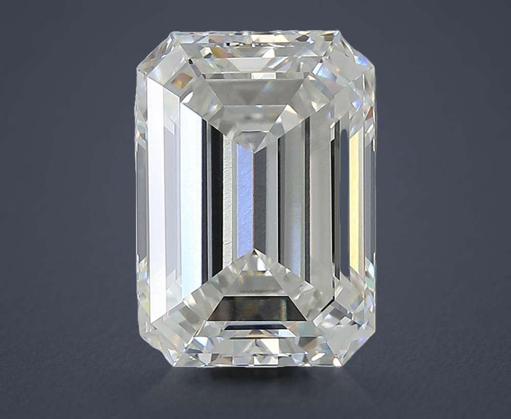 5.02ct G VVS2 Rare Carat Ideal Cut Emerald Lab Grown Diamond