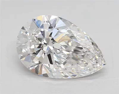 2.41ct E VVS2 Rare Carat Ideal Cut Pear Lab Grown Diamond