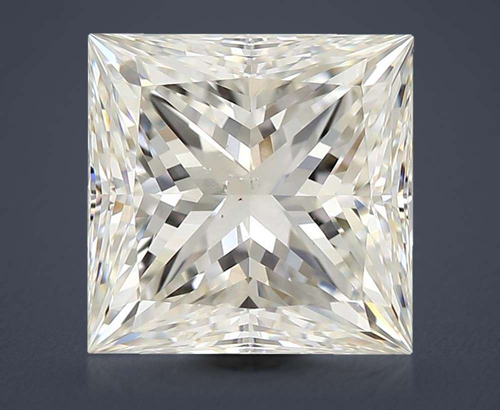 2.08ct I SI2 Rare Carat Ideal Cut Princess Diamond