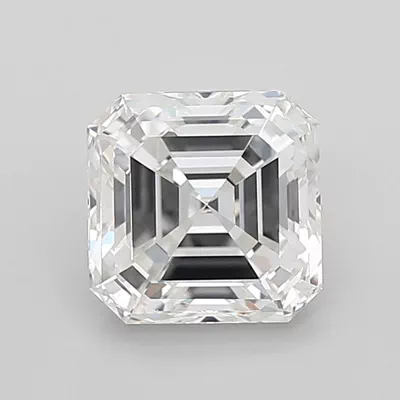 3.02ct F VVS2 Very Good Cut Asscher Lab Grown Diamond