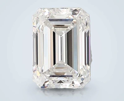 4.08ct F VS1 Rare Carat Ideal Cut Emerald Lab Grown Diamond
