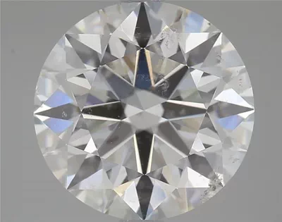 4.04ct F SI2 Rare Carat Ideal Cut Round Diamond