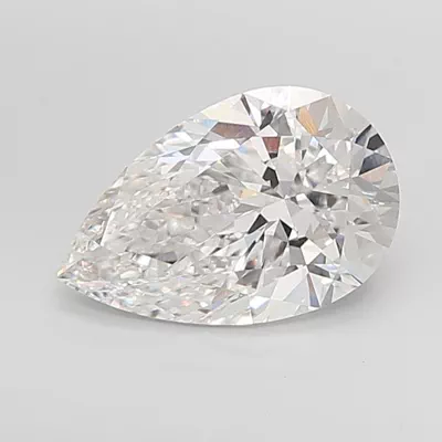 5.03ct F VS1 Rare Carat Ideal Cut Pear Lab Grown Diamond