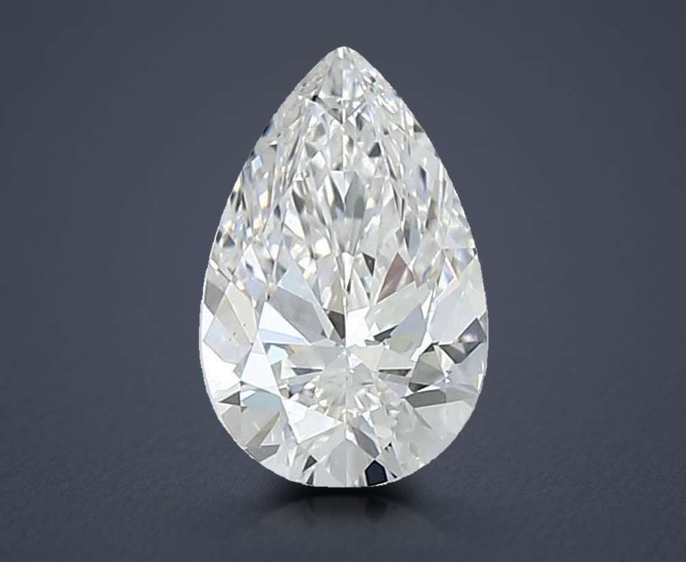 1.30ct D VS1 Rare Carat Ideal Cut Pear Lab Grown Diamond