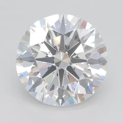 3.68ct D VVS2 Rare Carat Ideal Cut Round Lab Grown Diamond