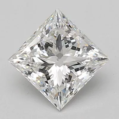 1.51ct E VVS2 Rare Carat Ideal Cut Princess Lab Grown Diamond