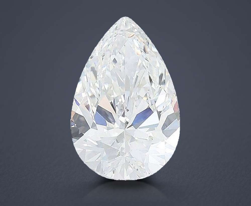 1.59ct D VVS2 Rare Carat Ideal Cut Pear Lab Grown Diamond