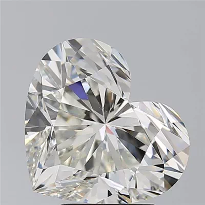 4.53ct I VS2 Rare Carat Ideal Cut Heart Diamond