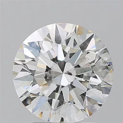 3.17ct I SI2 Rare Carat Ideal Cut Round Diamond