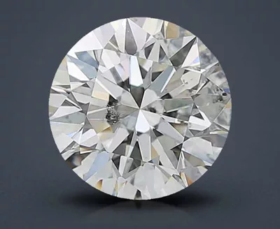 3.17ct I SI2 Rare Carat Ideal Cut Round Diamond