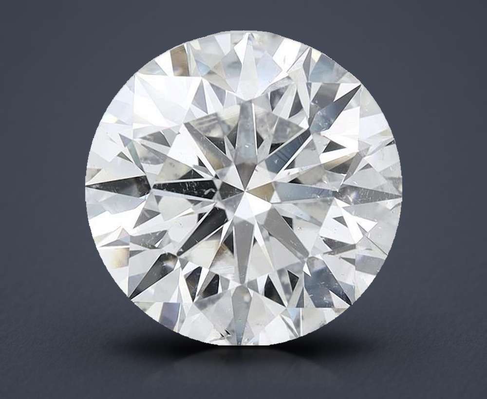 4.50ct I SI2 Rare Carat Ideal Cut Round Diamond