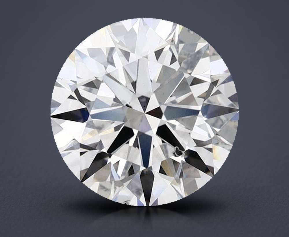 3.08ct F SI1 Rare Carat Ideal Cut Round Lab Grown Diamond