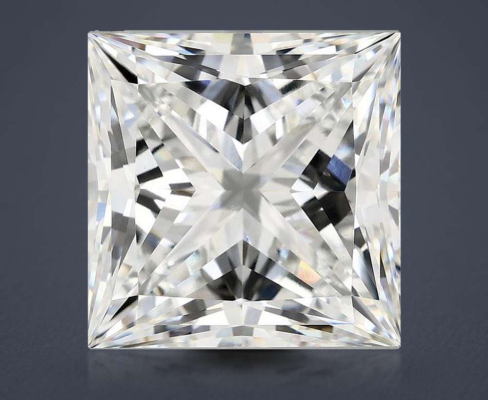 10.56ct F VVS2 Rare Carat Ideal Cut Princess Lab Grown Diamond