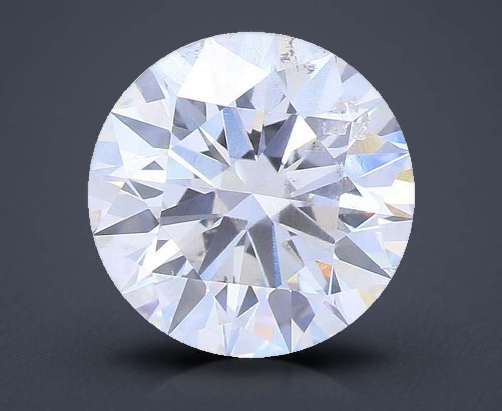2.17ct F SI2 Rare Carat Ideal Cut Round Lab Grown Diamond