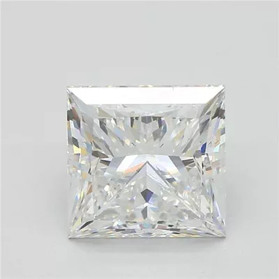 3.78ct E VS2 Rare Carat Ideal Cut Princess Lab Grown Diamond