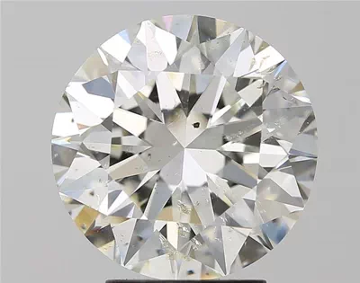 3.72ct J SI2 Rare Carat Ideal Cut Round Diamond