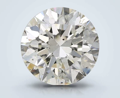 3.72ct J SI2 Rare Carat Ideal Cut Round Diamond