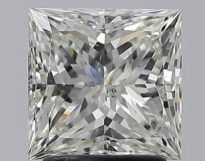 2.01ct J SI2 Rare Carat Ideal Cut Princess Diamond