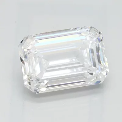 1.11ct D VVS1 Rare Carat Ideal Cut Emerald Lab Grown Diamond