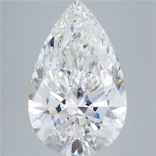 14.03ct F VVS2 Rare Carat Ideal Cut Pear Lab Grown Diamond