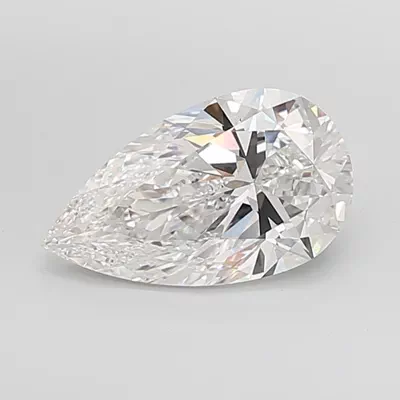 4.05ct F VVS2 Rare Carat Ideal Cut Pear Lab Grown Diamond