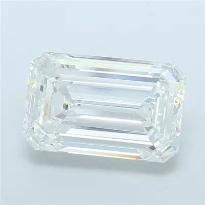 7.03ct F VVS2 Very Good Cut Emerald Lab Grown Diamond
