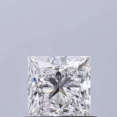 0.59ct D VVS1 Rare Carat Ideal Cut Princess Lab Grown Diamond