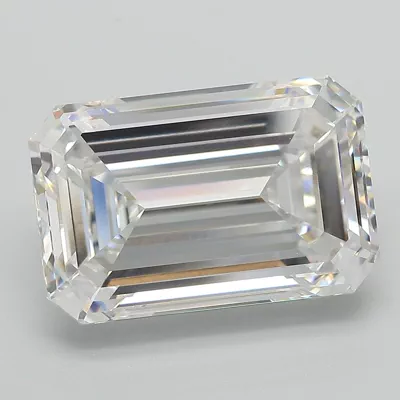 9.15ct F VS1 Excellent Cut Emerald Lab Grown Diamond