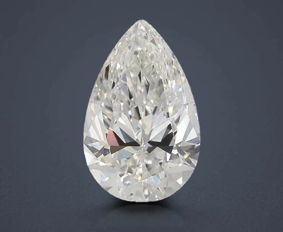 5.07ct F VS1 Rare Carat Ideal Cut Pear Lab Grown Diamond