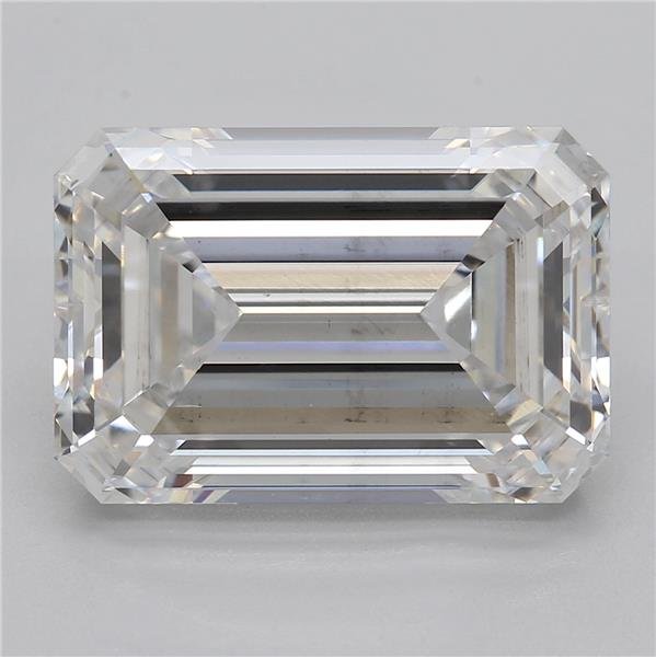 5.31ct E SI1 Rare Carat Ideal Cut Emerald Lab Grown Diamond