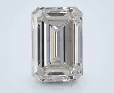 5.31ct E SI1 Rare Carat Ideal Cut Emerald Lab Grown Diamond