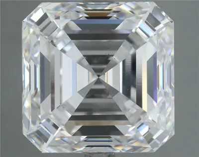 7.06ct F VS1 Rare Carat Ideal Cut Asscher Lab Grown Diamond