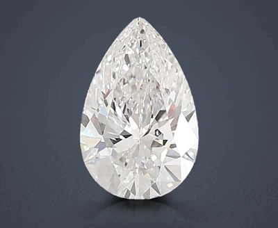 4.08ct F VVS2 Rare Carat Ideal Cut Pear Lab Grown Diamond