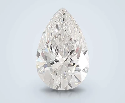 4.08ct F VVS2 Rare Carat Ideal Cut Pear Lab Grown Diamond