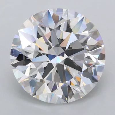 3.18ct D FL Rare Carat Ideal Cut Round Lab Grown Diamond