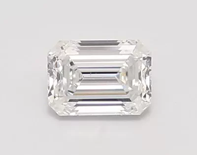 0.77ct D VVS2 Rare Carat Ideal Cut Emerald Lab Grown Diamond