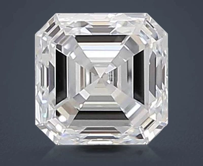 1.00ct E IF Rare Carat Ideal Cut Asscher Lab Grown Diamond