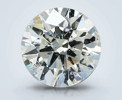 2.57ct K SI2 Rare Carat Ideal Cut Round Diamond