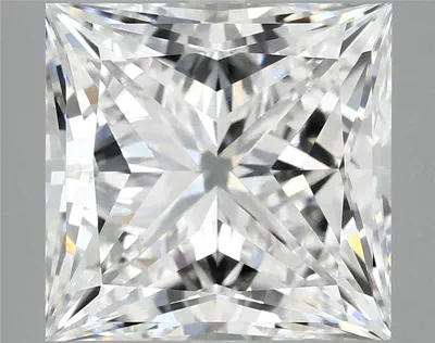 8.26ct E VVS2 Rare Carat Ideal Cut Princess Lab Grown Diamond