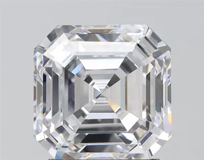3.01ct D VS2 Rare Carat Ideal Cut Asscher Lab Grown Diamond