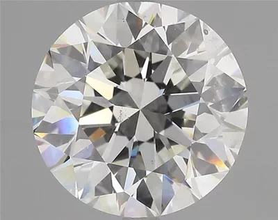 5.01ct H SI2 Rare Carat Ideal Cut Round Diamond