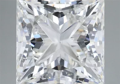 7.05ct F VS2 Rare Carat Ideal Cut Princess Lab Grown Diamond