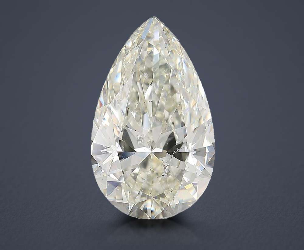 8.04ct I SI2 Rare Carat Ideal Cut Pear Diamond