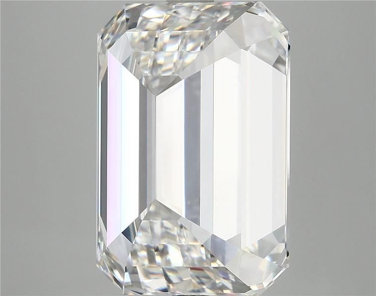 11.10ct F VVS2 Rare Carat Ideal Cut Emerald Lab Grown Diamond