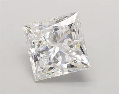 5.06ct E VVS2 Rare Carat Ideal Cut Princess Lab Grown Diamond