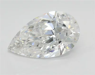 3.01ct E VS1 Rare Carat Ideal Cut Pear Lab Grown Diamond