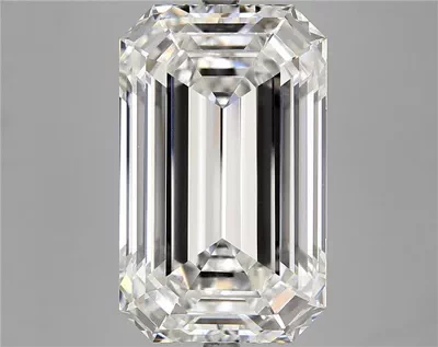 13.00ct F VVS2 Good Cut Emerald Lab Grown Diamond