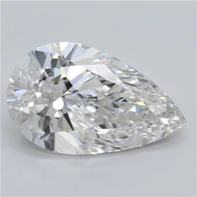 6.65ct F VVS2 Rare Carat Ideal Cut Pear Lab Grown Diamond