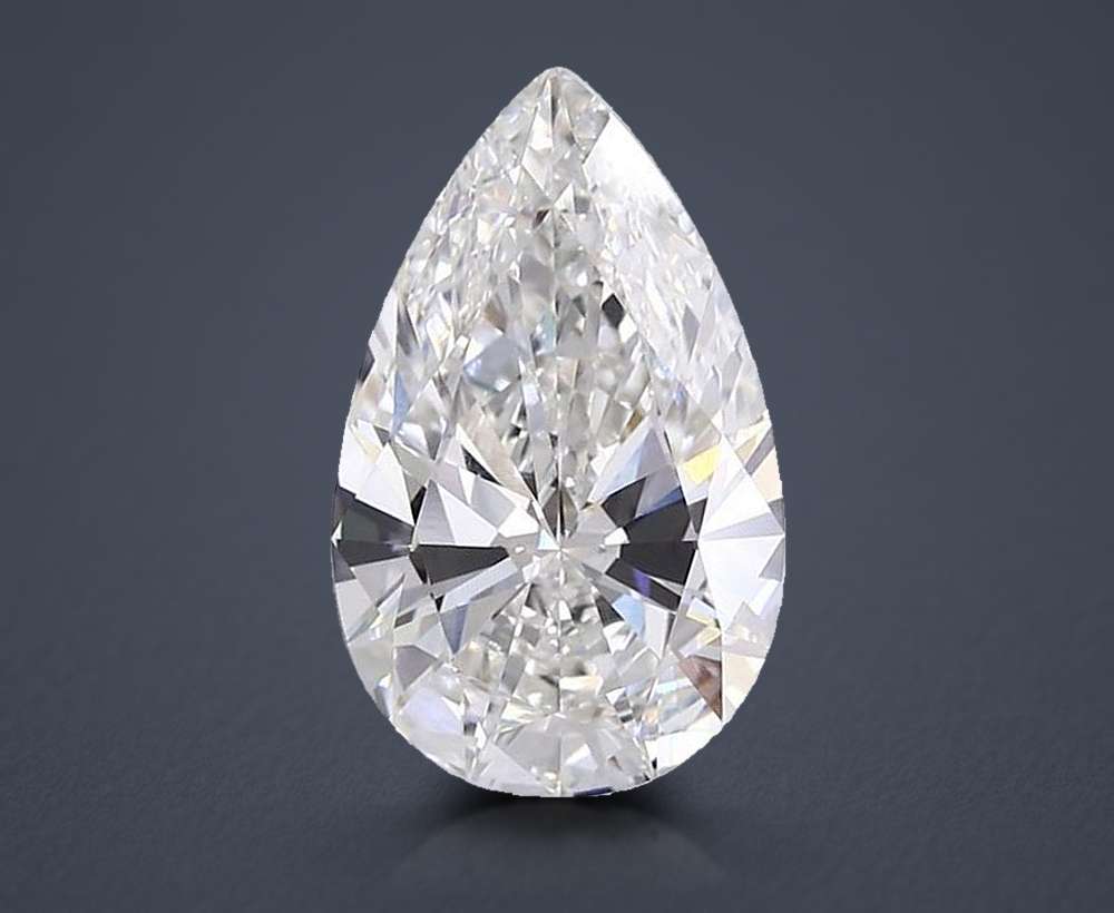 10.04ct G VVS2 Rare Carat Ideal Cut Pear Lab Grown Diamond
